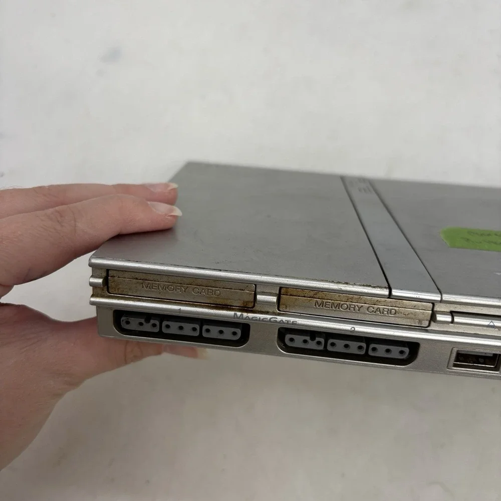 Sony SCPH-77001 Playstation 2 Slim Game Console Silver Parts/ Repair Only